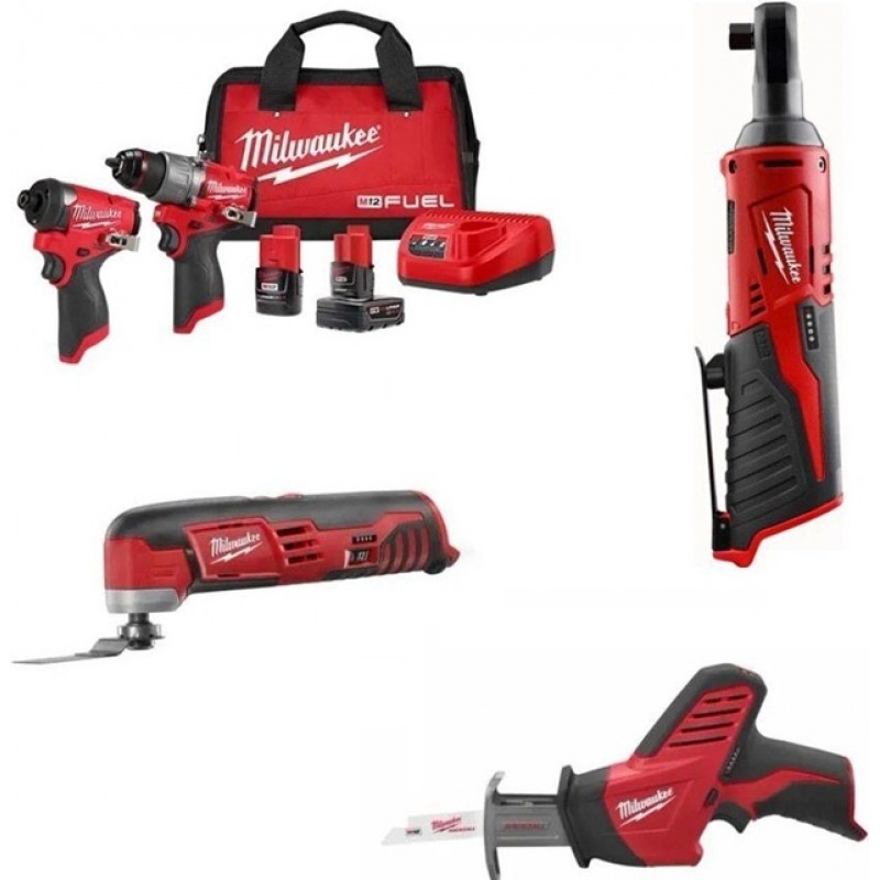 Milwaukee M12 FUEL 2-Tool Combo Kit, Multi-Tool, R...