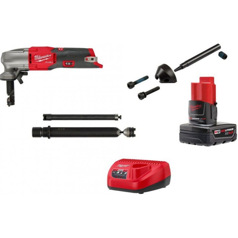 Milwaukee M12 FUEL Nibbler 16 Gauge Kit with Die &...