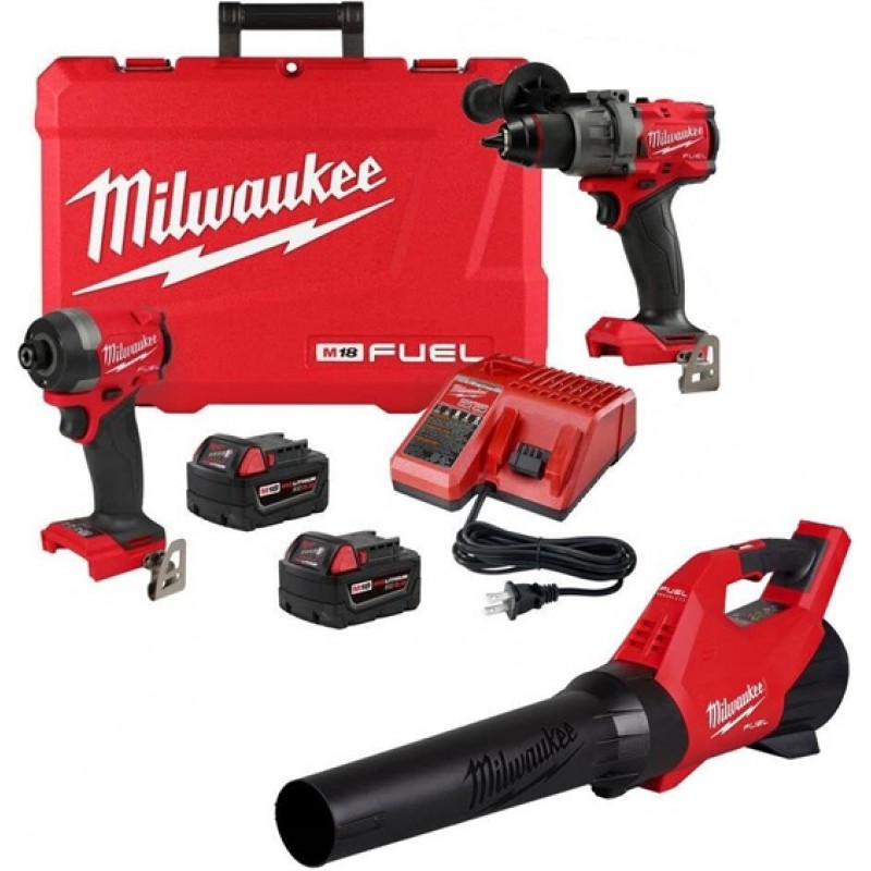 Milwaukee M18 FUEL 1/2 Inch Hammer Drill, 1/4 Inch...