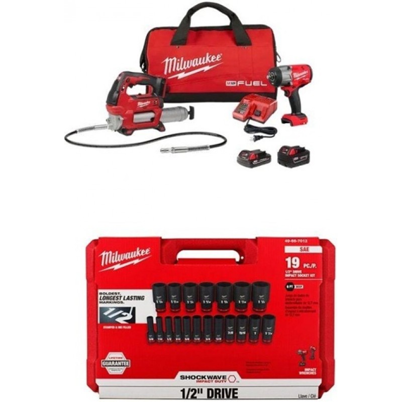 Milwaukee M18 FUEL 1/2 Inch High Torque Impact Wre...