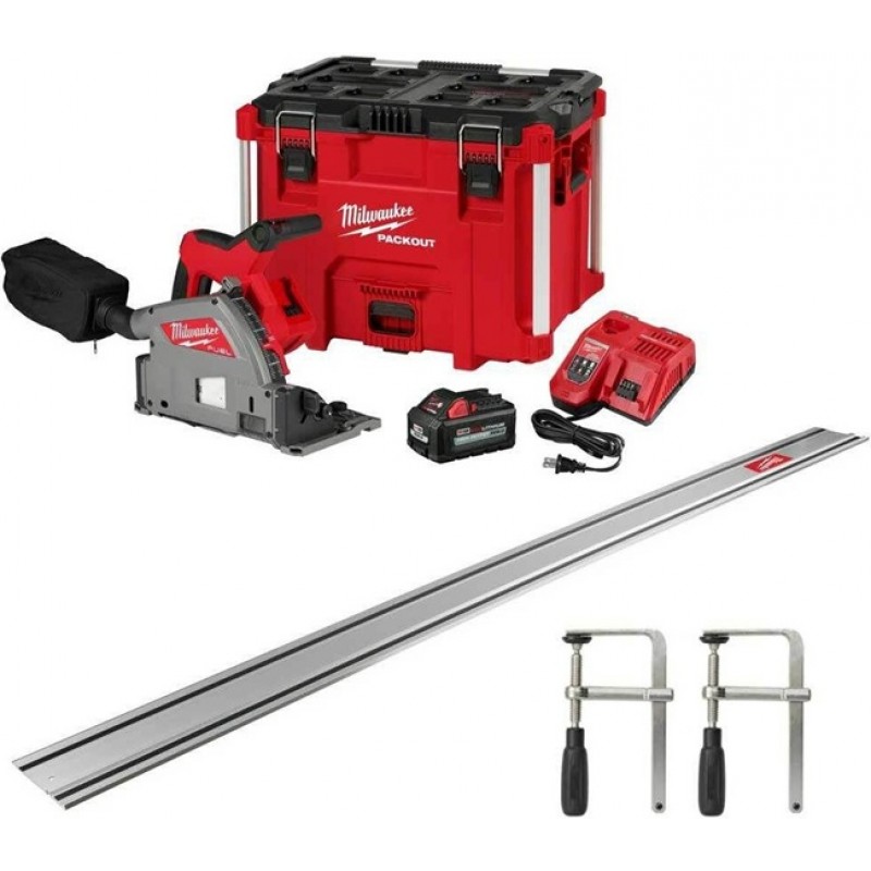 Milwaukee M18 FUEL 6 1/2 Plunge Track Saw Kit 106i...