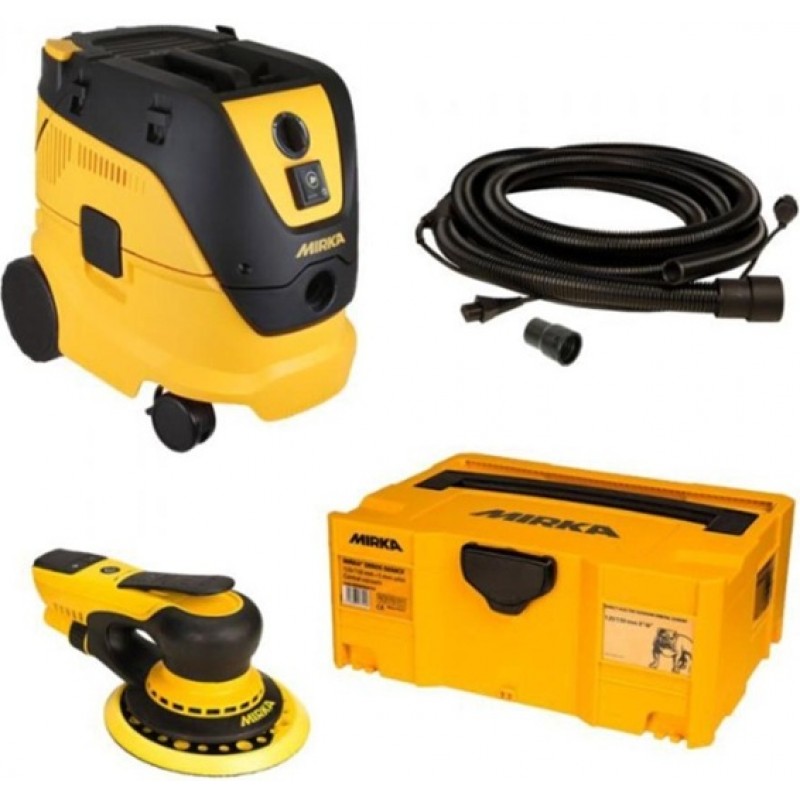 Mirka 6 Inch DEROS Dust Free Sanding System Kit