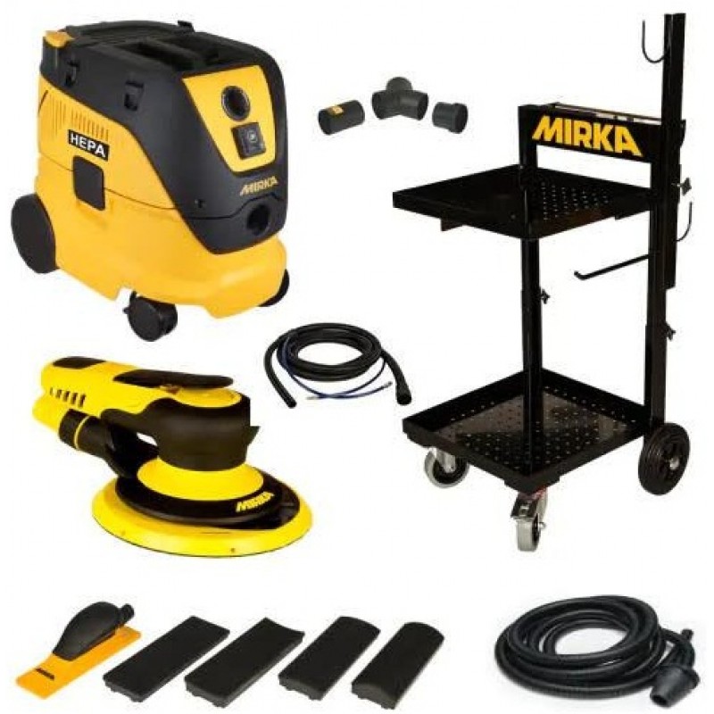 Mirka 6in 5mm Orbit Sander Dust Free Trolley Syste...
