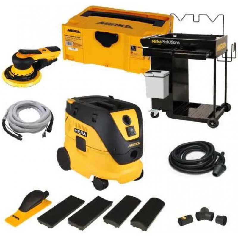 Mirka 6in 5mm Orbit Sander Electric Dust Free Cart...