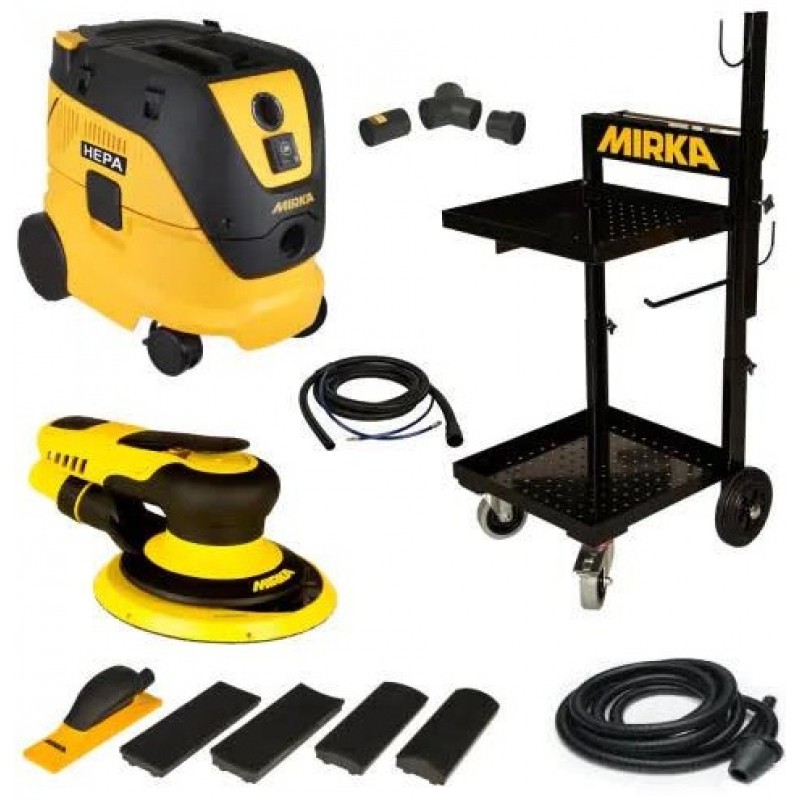 Mirka 6in 8mm Orbit Sander Dust Free Trolley Syste...
