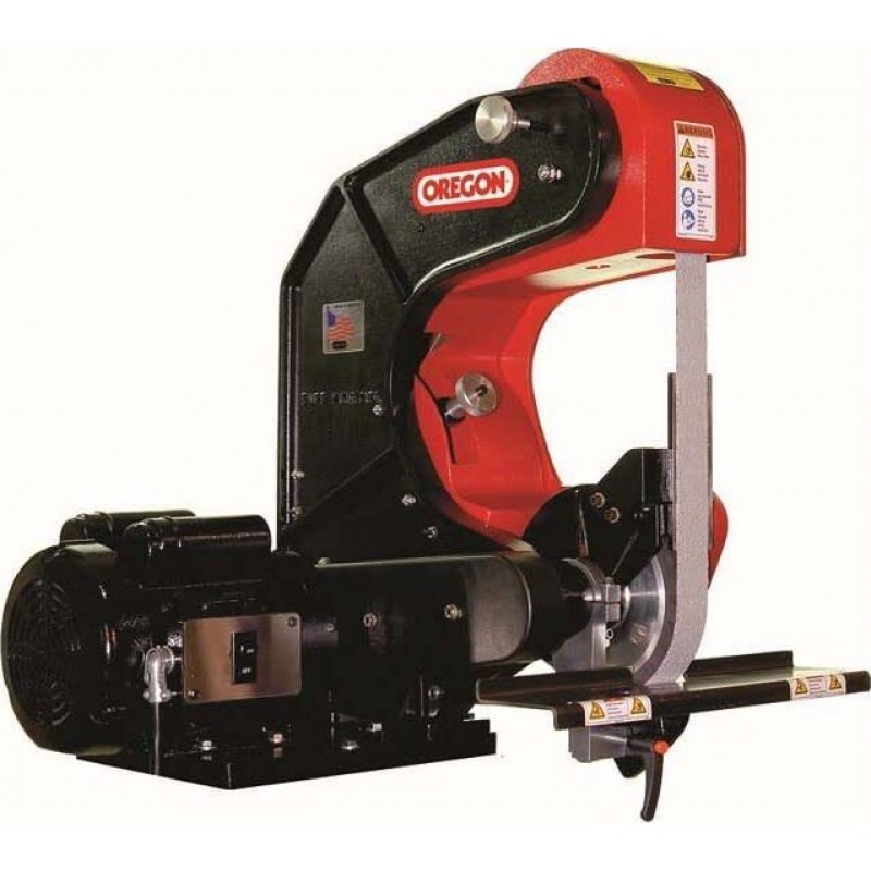 Oregon 1/2 Inch x 60 Inch Belt Grinder with Pedest...